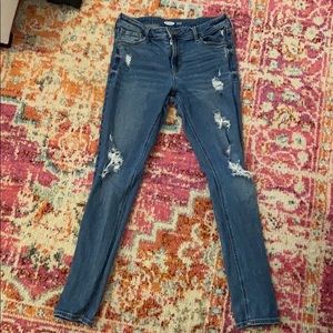 Rockstar super skinny jeans with decorative rips